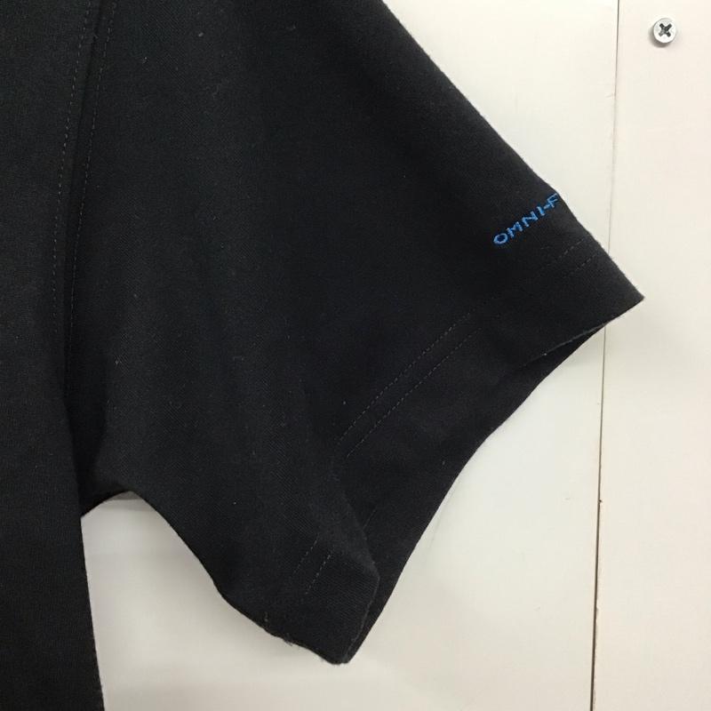 コロンビア Columbia Tシャツ 半袖 半袖カットソー プリントTシャツ クルーネックカットソー M プリント 黒 / ブラック /  メンズ USED 古着 中古 10136561