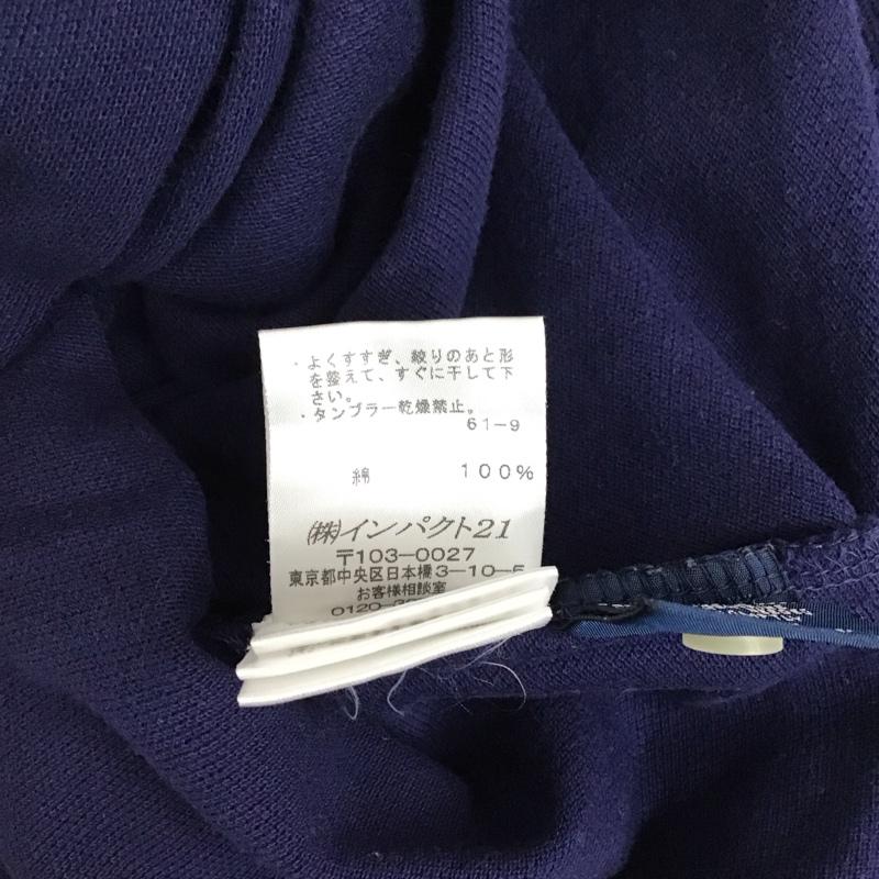 ラルフローレン RALPHLAUREN ポロシャツ 半袖 コットン XS ワンポイント 紺 / ネイビー /  レディース USED 古着 中古 10114074