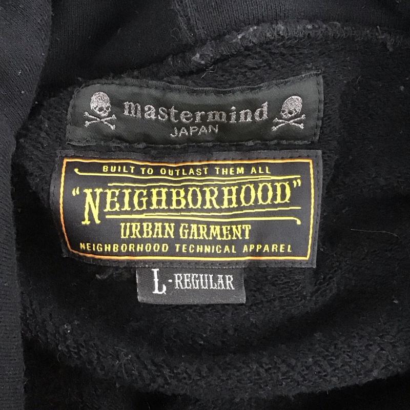 ネイバーフッド NEIGHBORHOOD パーカー 長袖 122mbmjn-csm02s ネイバーフッド×マスターマインド スウェットパーカー 長袖スウェット L プリント 黒 / ブラック /  メンズ USED 古着 中古 10109260