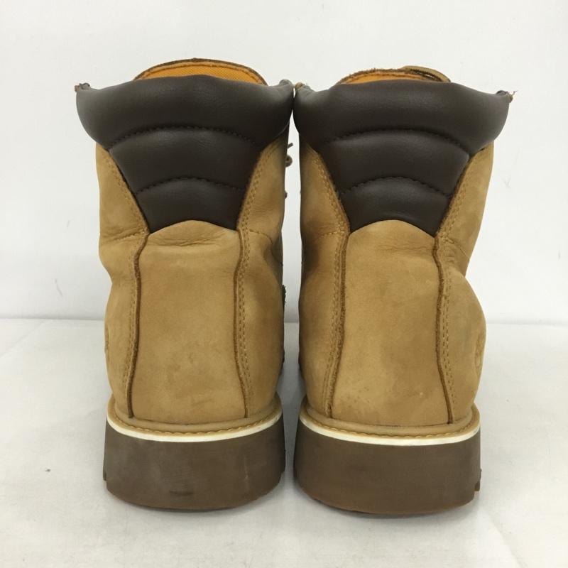 ティンバーランド Timberland ブーツ ショートブーツ 37578 アルバーン 6インチ レースアップ ウォータープルーフブーツ 26.5cm 26.5cm ワンポイント ベージュ / ベージュ /  メンズ USED 古着 中古 10140926