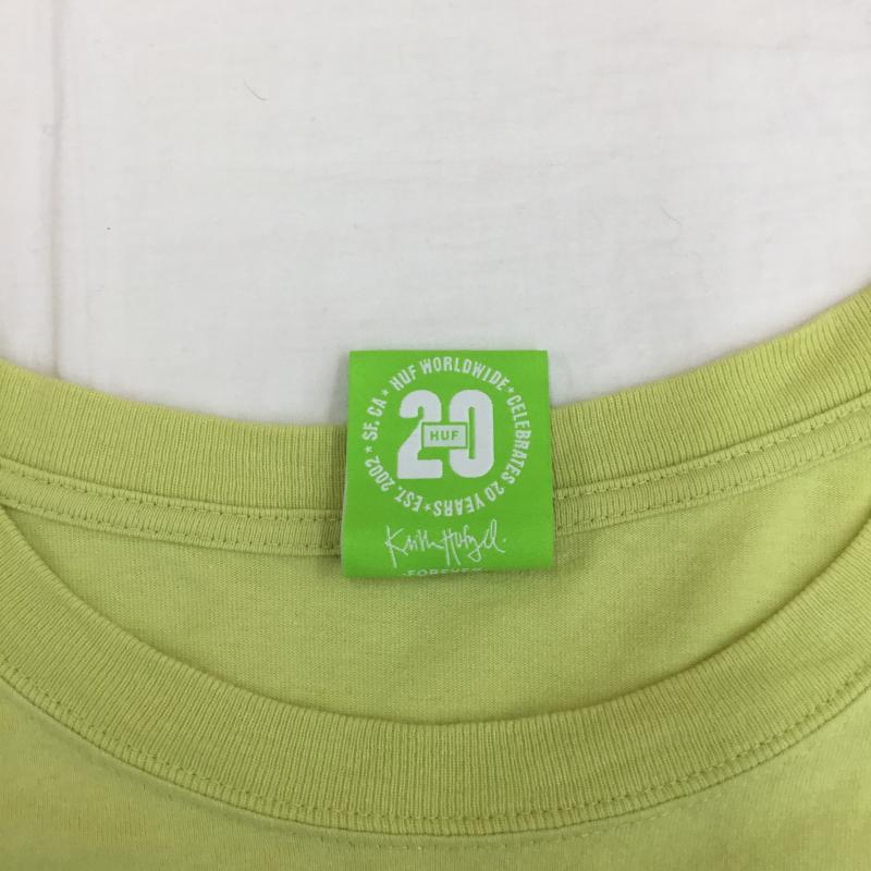 ハフ HUF Tシャツ 長袖 HUF 長袖Tシャツ L ワンポイント X 刺繍 黄 / イエロー /  メンズ USED 古着 中古 10129894