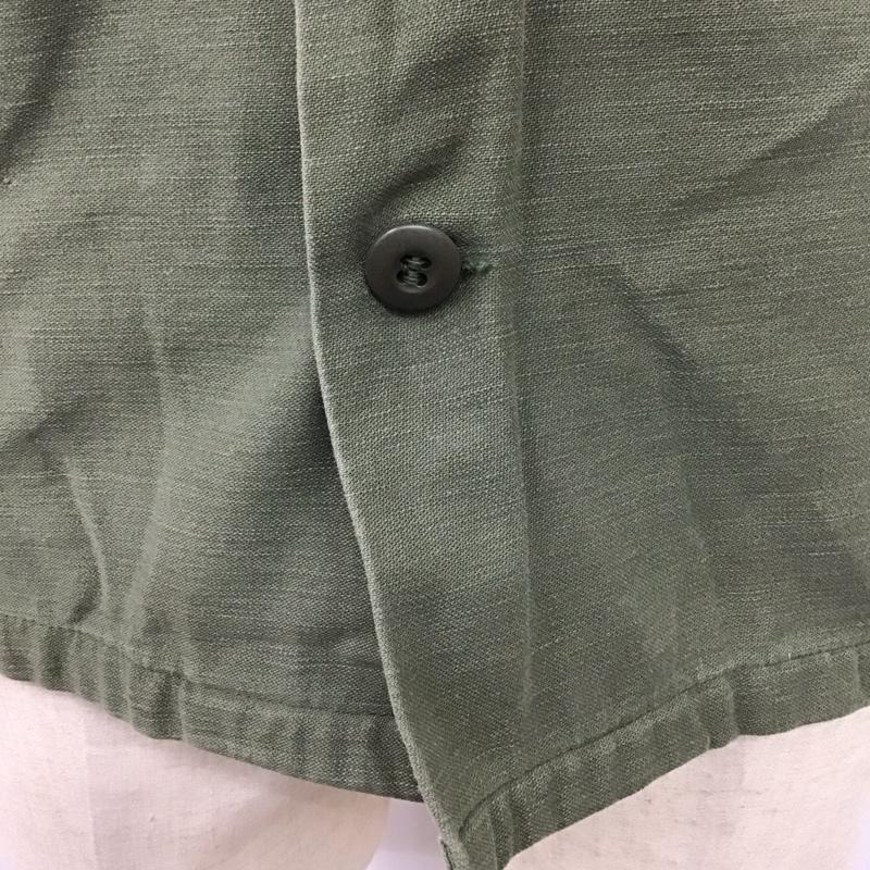 ミリタリー ミリタリー シャツ、ブラウス 半袖 ミリタリーシャツ 長袖シャツ ジャケット 無地 カーキ / カーキ /  メンズ USED 古着 中古 10115340