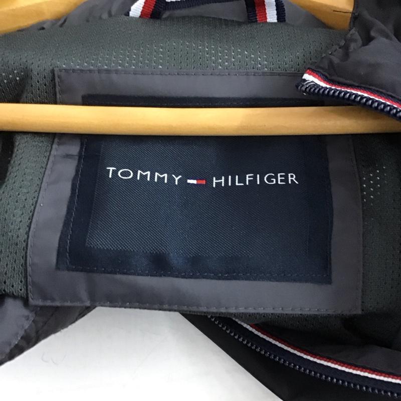 トミーヒルフィガー TOMMY HILFIGER ジャケット、上着 ジャケット、ブレザー ジップアップジャケットパーカー ナイロンジャケット アウター M ロゴ、文字 黒 / ブラック /  メンズ USED 古着 中古 10143125