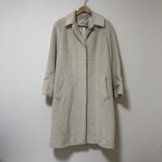 マルリス MARLY S コート コート一般 42 無地 白 / ホワイト /  レディース USED 古着 中古 10014874