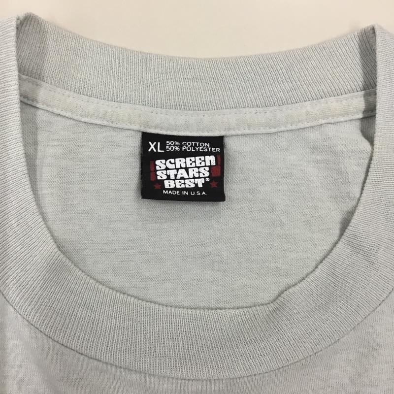 古着 USED Tシャツ 半袖 半袖カットソー プリントTシャツ クルーネックカットソー screenstars 古着 XL プリント 灰 / グレー /  メンズ USED 古着 中古 10114163