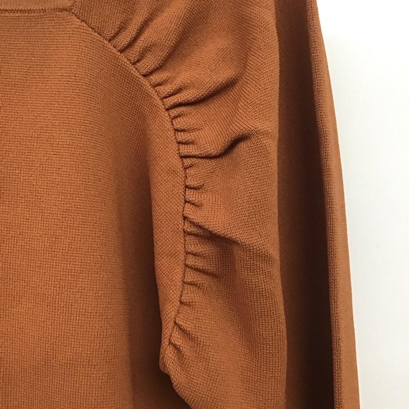 スライ SLY ニット、セーター 長袖 030ESZ70-3710 FRONT BUTTON トップス 2 無地 茶 / ブラウン /  レディース USED 古着 中古 10140226