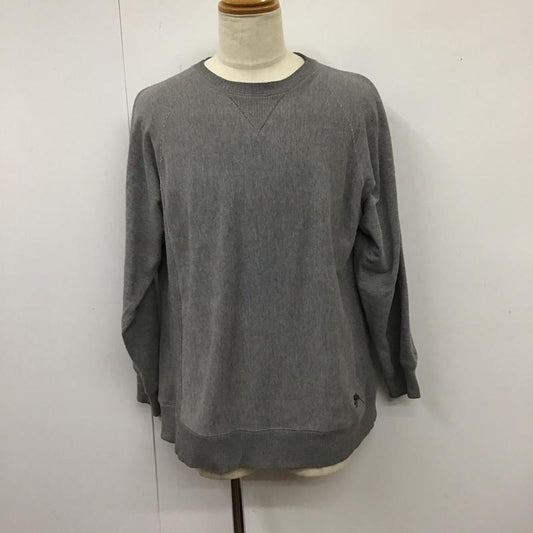 ステューシー STUSSY トレーナー 長袖 スウェット ラグランスリーブ L ロゴ、文字 灰 / グレー /  メンズ USED 古着 中古 10115605