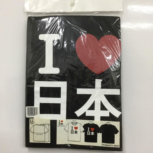 古着 USED Tシャツ 半袖 アイラブ日本 ILOVE JAPAN LL プリント 黒 / ブラック /  メンズ USED 古着 中古 10143098