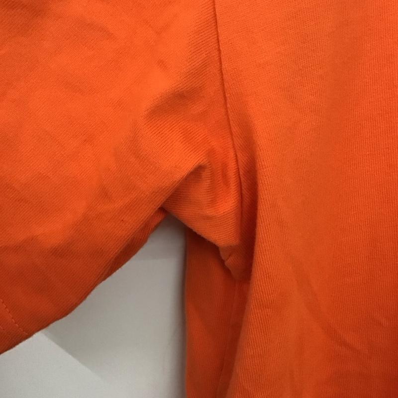 カーハート Carhartt Tシャツ 半袖 半袖カットソー プリントTシャツ クルーネックカットソー M ロゴ、文字 橙 / オレンジ /  メンズ USED 古着 中古 10140313