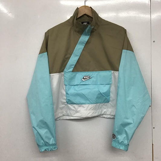 ナイキ NIKE ジャケット、上着 ジャンパー、ブルゾン DJ1070-391 マウンテンパーカー S ロゴ、文字 白 / ホワイト / X ベージュ / ベージュ / X 水色 / ライトブルー /  レディース USED 古着 中古 10134664