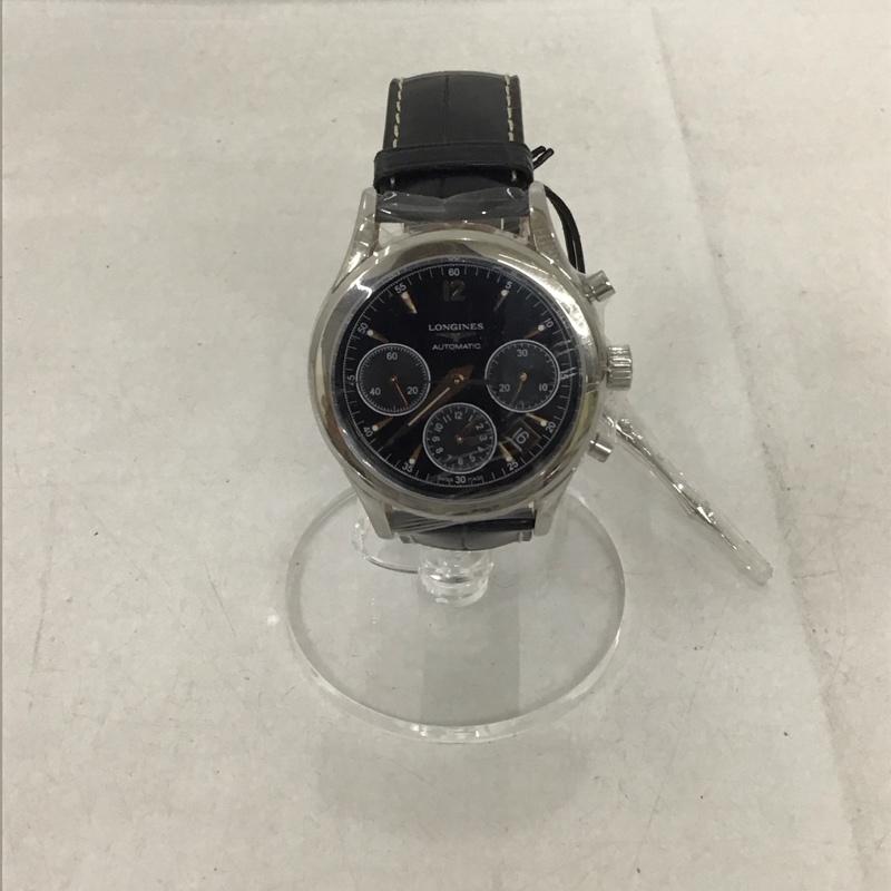 ロンジン LONGINES 腕時計 アナログ（自動巻き） 40059378 箱有 ロゴ、文字 黒 / ブラック /  メンズ USED 古着 中古 10134476