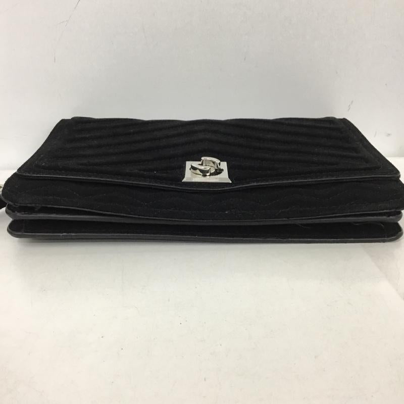 ザラ ZARA ショルダーバッグ ショルダーバッグ 8466 204 040 スエード調 チェーン 無地 黒 / ブラック /  レディース USED 古着 中古 10147143