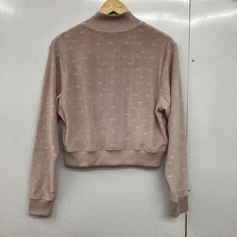 ナイキ NIKE ジャケット、上着 ジャンパー、ブルゾン DD5450-601 ベロア M ロゴ、文字 桃 / ピンク /  レディース USED 古着 中古 10140652