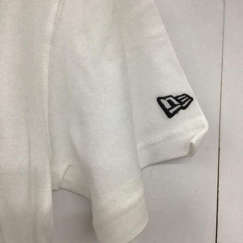 ニューエラ NEW ERA Tシャツ 半袖 半袖カットソー プリントTシャツ クルーネックカットソー S ロゴ、文字 白 / ホワイト /  メンズ USED 古着 中古 10133110
