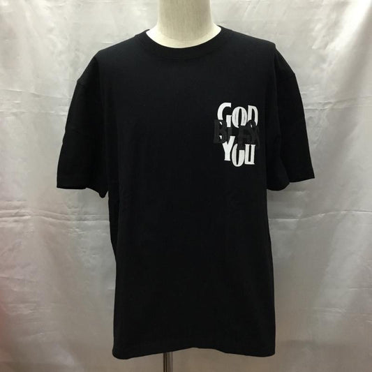 イグザンプル EXAMPLE Tシャツ 半袖 半袖カットソー プリントTシャツ クルーネックカットソー XL ロゴ、文字 黒 / ブラック /  メンズ USED 古着 中古 10108520