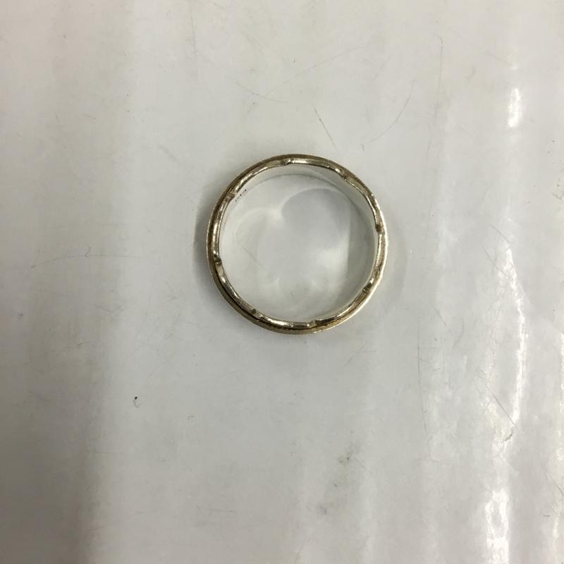 古着 USED アクセサリー 指輪 925 K14 19号 花柄 銀 / シルバー / X 金 / ゴールド /  メンズ USED 古着 中古 10106225