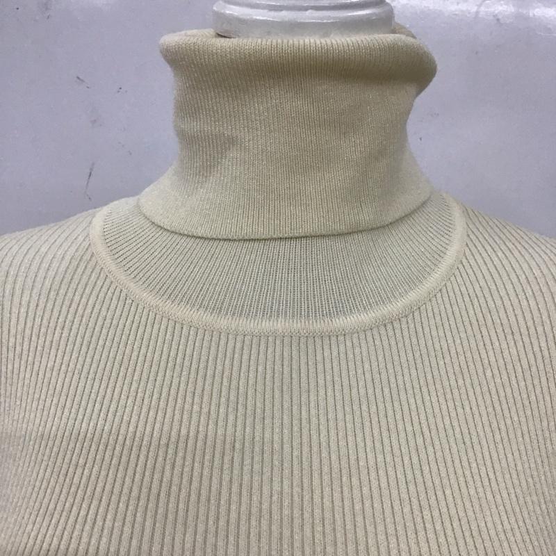 ザラ ZARA ワンピース ロングスカート 3519 003 733 タートルネック リブ L 無地 オフホワイト / オフホワイト /  レディース USED 古着 中古 10109410