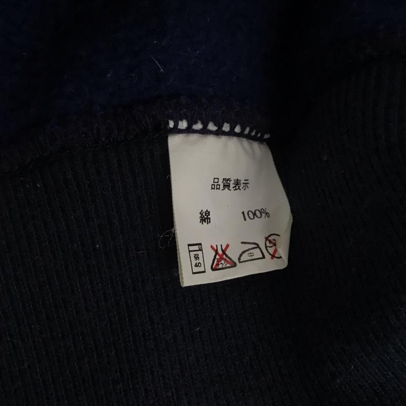 フラットヘッド The Flat Head パーカー 長袖 長袖パーカー ジップアップパーカー スウェット 40 ロゴ、文字 紺 / ネイビー /  メンズ USED 古着 中古 10145323