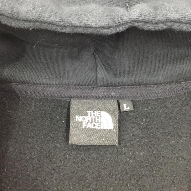 ザノースフェイス THE NORTH FACE パーカー 長袖 nt62130 REARVIEWFULLZIPHOODIE ジップアップパーカー L ロゴ、文字 黒 / ブラック /  メンズ USED 古着 中古 10121522