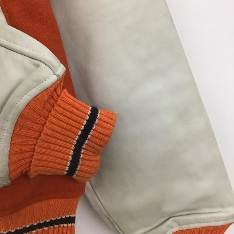 アベイシングエイプ A BATHING APE ジャケット、上着 ジャンパー、ブルゾン スタジャン アウター 古着 前ボタン postoveralls 96-97s L ロゴ、文字 橙 / オレンジ /  メンズ USED 古着 中古 10148160