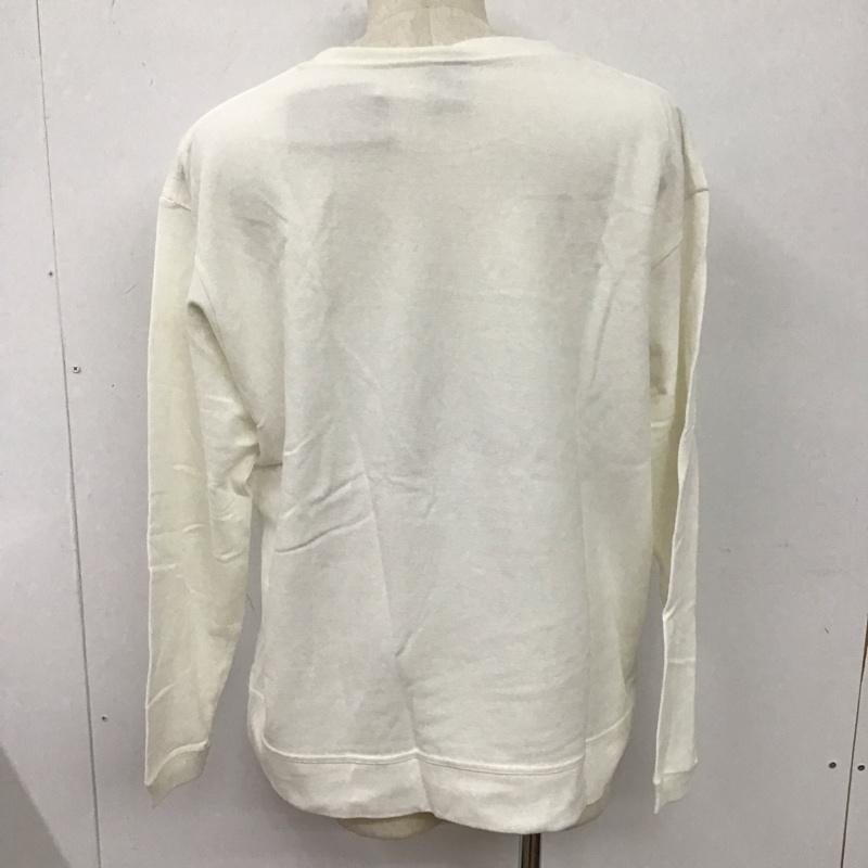 チャムス CHUMS カットソー 長袖 長袖カットソー プリントカットソー クルーネック XL ロゴ、文字 白 / ホワイト /  メンズ USED 古着 中古 10126529