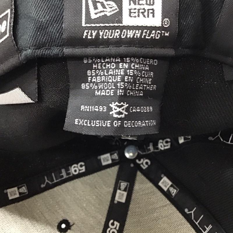 シュプリーム Supreme 帽子 キャップ NEW ERA 12AW レザーバイザー ボックスロゴ ロゴ、文字 黒 / ブラック /  メンズ USED 古着 中古 10114538
