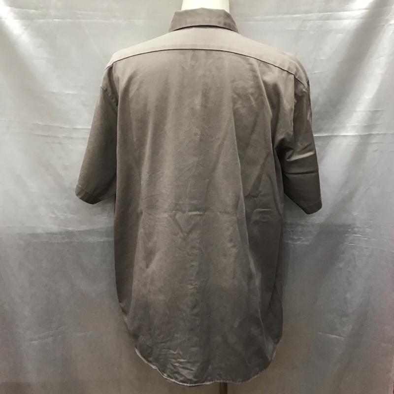 レッドキャップ RED KAP シャツ、ブラウス 半袖 半袖シャツ カラーシャツ 半袖カットソー XL 無地 灰 / グレー /  メンズ USED 古着 中古 10120508
