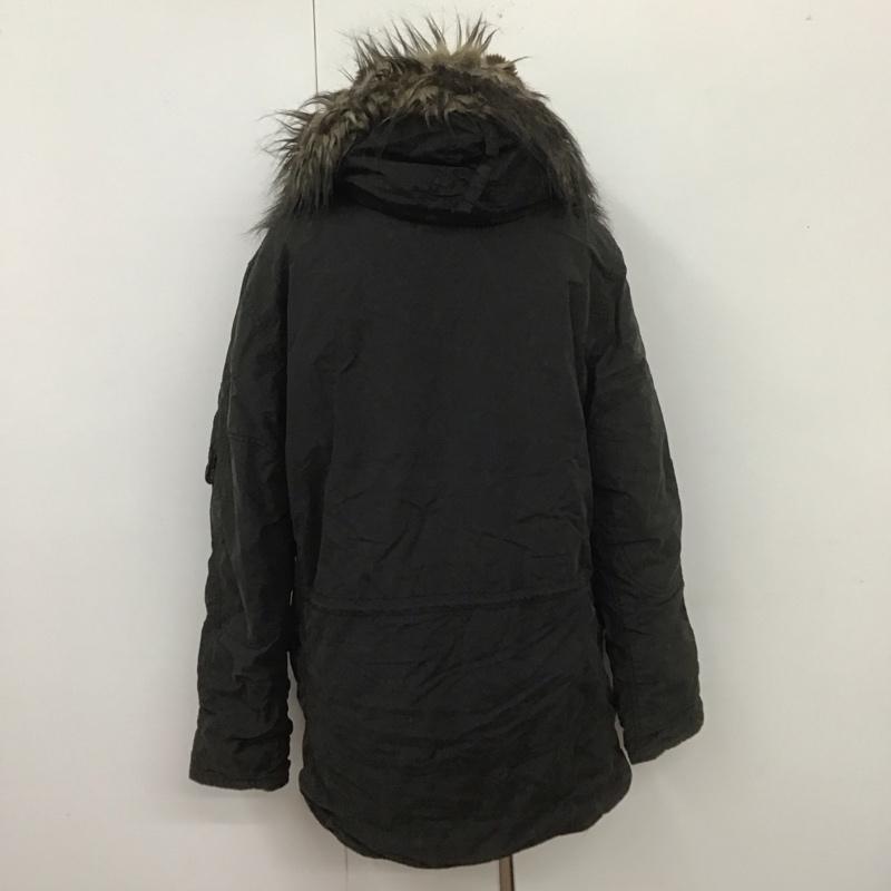 ヒステリックグラマー HYSTERIC GLAMOUR ジャケット、上着 ジャンパー、ブルゾン ジップアップジャケット ジャンパー アウター ダウンジャケット フード付きジャケット L ロゴ、文字 黒 / ブラック /  メンズ USED 古着 中古 10107802
