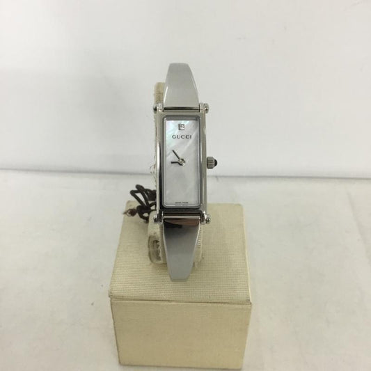 グッチ GUCCI 腕時計 アナログ（クォーツ式） 1500L ロゴ、文字 銀 / シルバー /  レディース USED 古着 中古 10134869