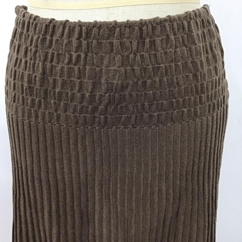 ミラオーウェン Mila Owen スカート ロングスカート 09wn0195130 0 無地 茶 / ブラウン /  レディース USED 古着 中古 10121540