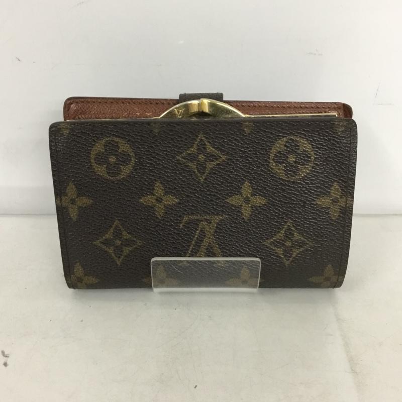 ルイヴィトン LOUIS VUITTON 財布 二つ折り M10051 がま口 モノグラム ロゴ、文字 茶 / ブラウン /  レディース USED 古着 中古 10138112