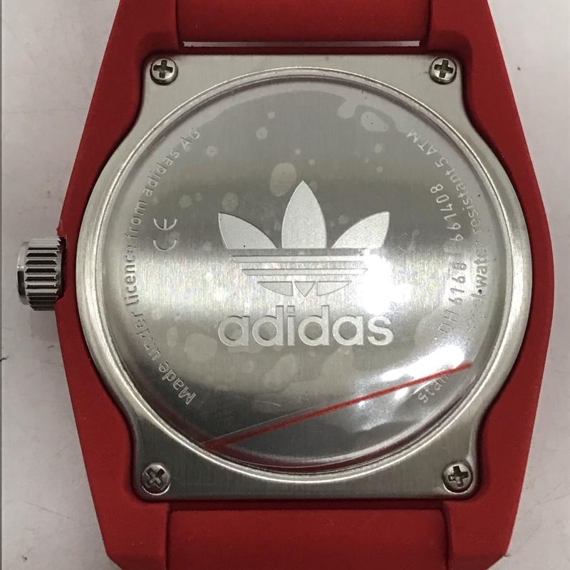 アディダス adidas 腕時計 アナログ（クォーツ式） ADH6168 SANTIAGO ロゴ、文字 赤 / レッド /  メンズ USED 古着 中古 10135221