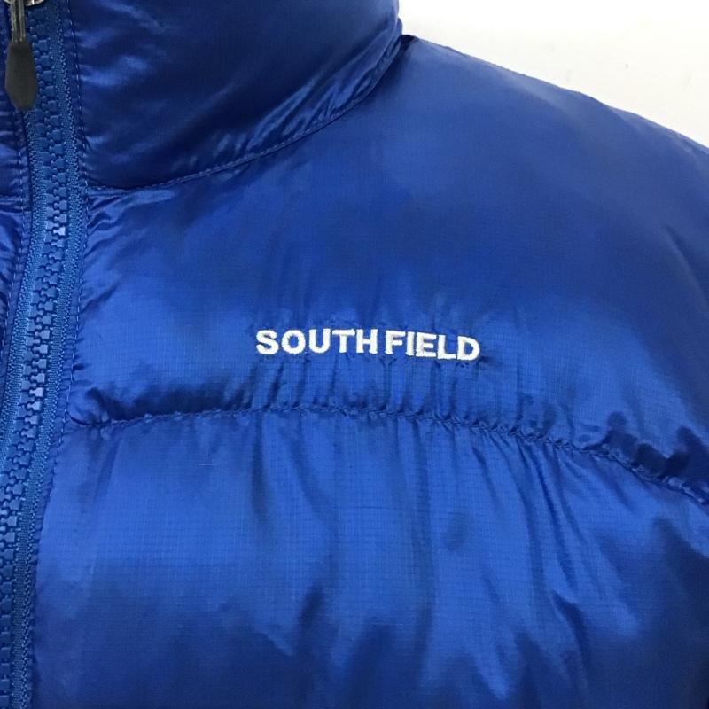 サウスフィールド SOUTH FIELD ジャケット、上着 ジャンパー、ブルゾン ジップアップジャケット ジャンパー ダウンジャケット カジュアルジャケット アウター M ロゴ、文字 青 / ブルー /  メンズ USED 古着 中古 10119041
