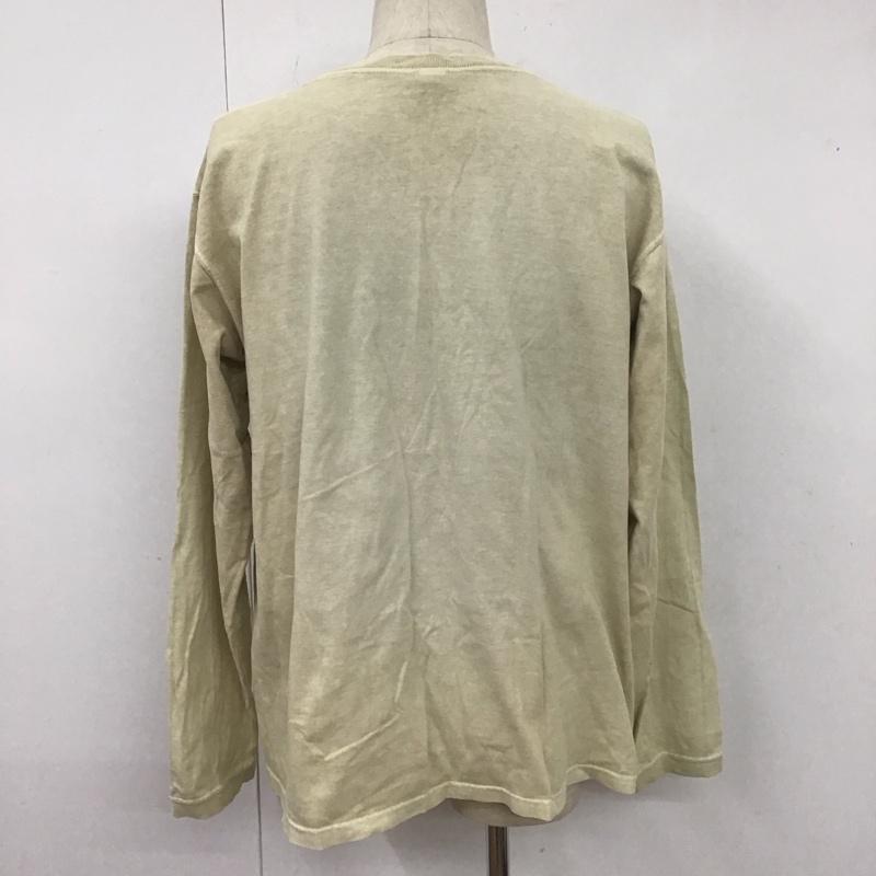 グッドオン Good On Tシャツ 長袖 XL 無地 ベージュ / ベージュ /  メンズ USED 古着 中古 10107893