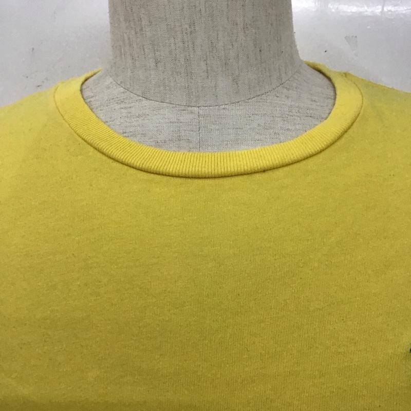 ポロバイラルフローレン Polo by RALPH LAUREN Tシャツ 半袖 半袖カットソー プリントTシャツ クルーネックカットソー L ロゴ、文字 黄 / イエロー /  メンズ USED 古着 中古 10127720