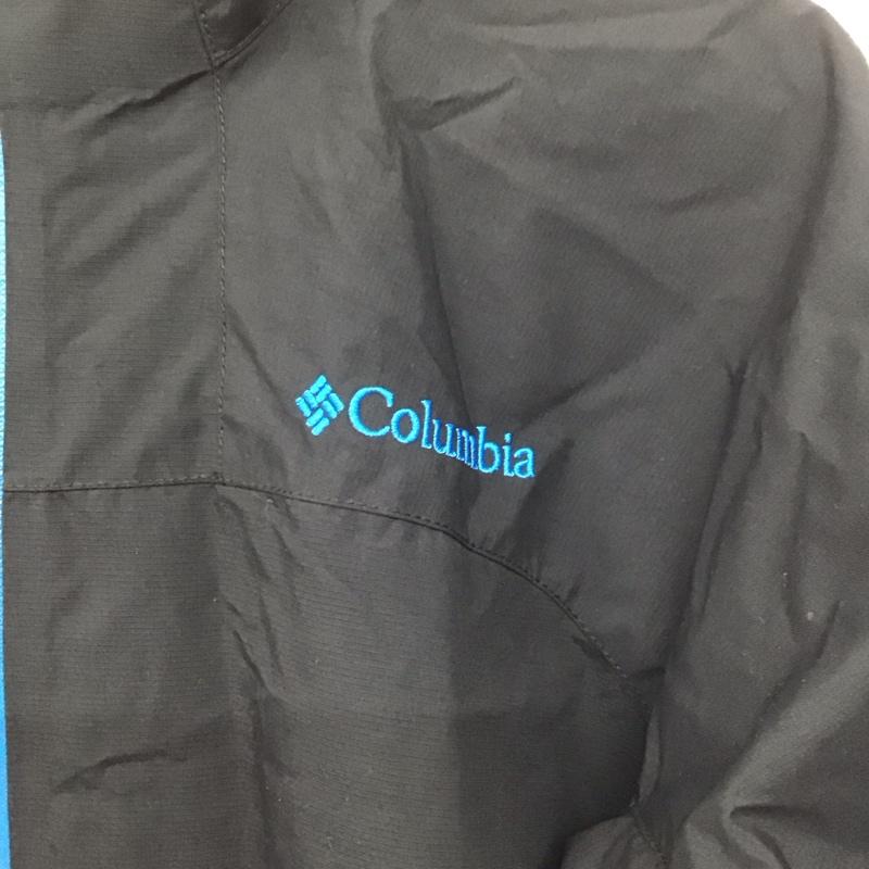 コロンビア Columbia ジャケット、上着 ジャケット、ブレザー 211 pm2576 ナイロンジャケット ジップアップパーカー アウター L ロゴ、文字 黒 / ブラック /  メンズ USED 古着 中古 10145663