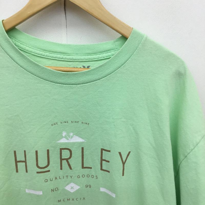 ハーレー Hurley Tシャツ 半袖 XL ロゴ、文字 黄緑 / イエローグリーン /  メンズ USED 古着 中古 10130852
