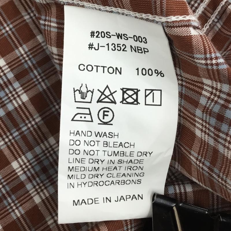 ジムフレックス GYMPHLEX シャツ、ブラウス 長袖 20S-WS-003 M チェック 茶 / ブラウン /  メンズ USED 古着 中古 10129010