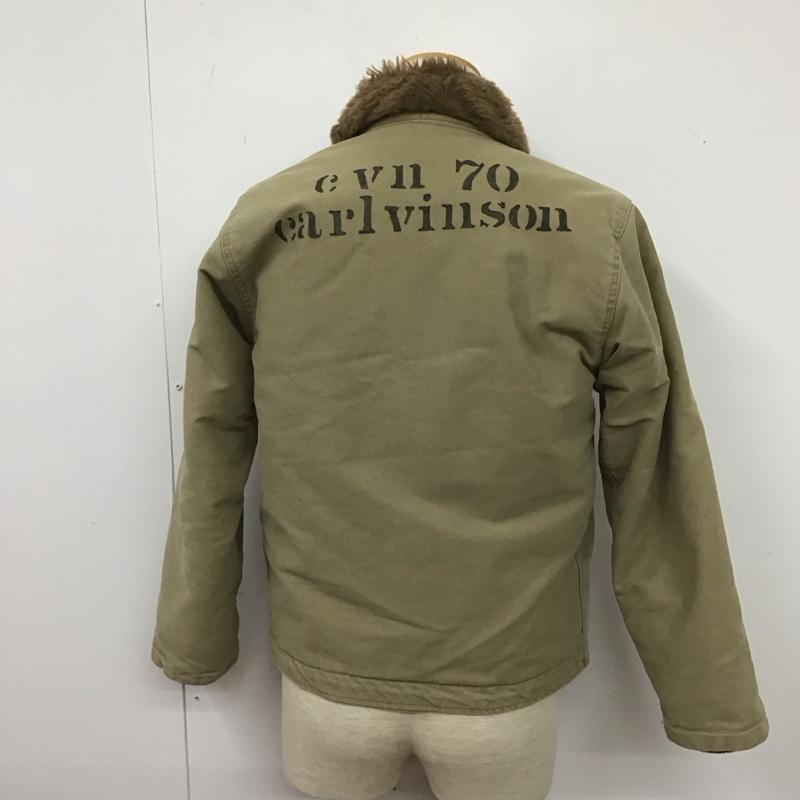 ワイエムシーエルケーワイ YMCLKY ジャケット、上着 ジャンパー、ブルゾン フライトジャケット ミリタリー 無地 X ロゴ、文字 ベージュ / ベージュ /  メンズ USED 古着 中古 10106375