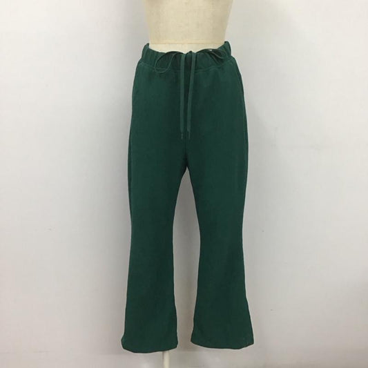 ジーナシス JEANASIS パンツ ワークパンツ、ペインターパンツ js050746mw イージーフレアパンツ ワイドパンツ カジュアルパンツ フレアパンツ S 無地 緑 / グリーン /  レディース USED 古着 中古 10108063