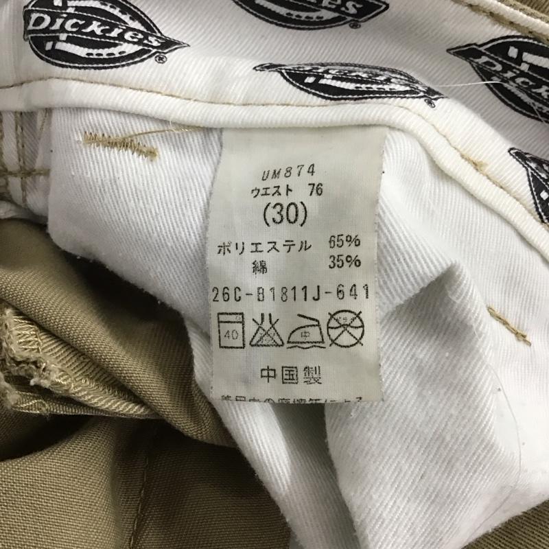 ディッキーズ Dickies パンツ ワークパンツ、ペインターパンツ UM874 ワークパンツ 30 ロゴ、文字 ベージュ / ベージュ /  メンズ USED 古着 中古 10144061