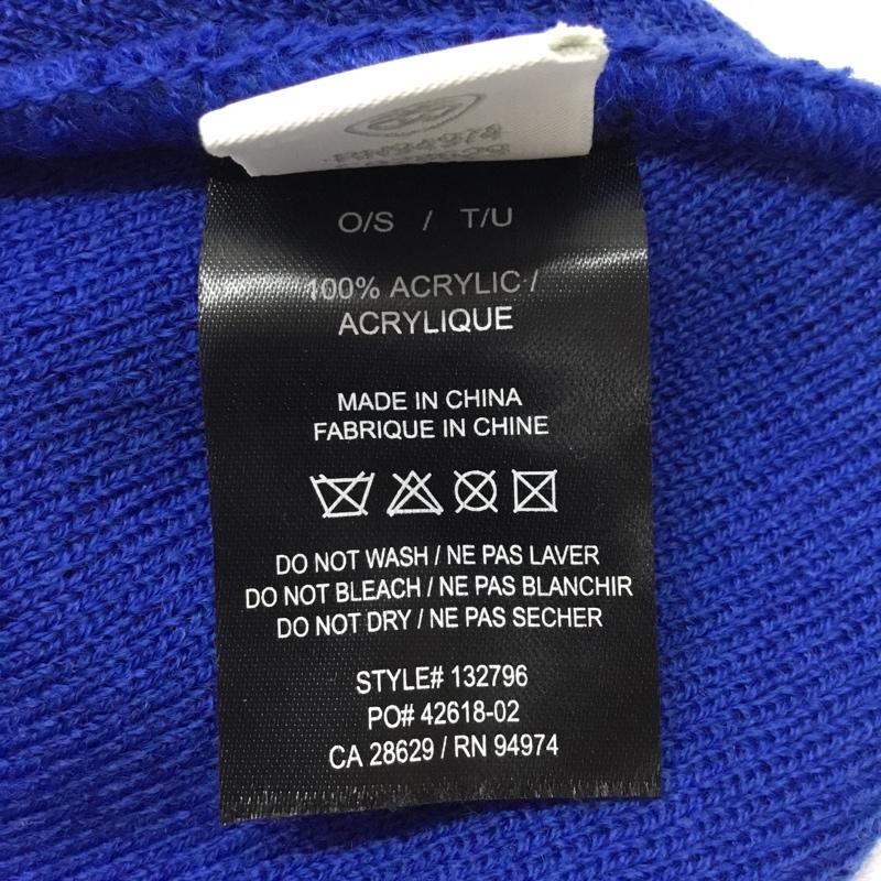 ステューシー STUSSY 帽子 ニット帽 ビーニー ロゴ、文字 青 / ブルー /  メンズ USED 古着 中古 10108900