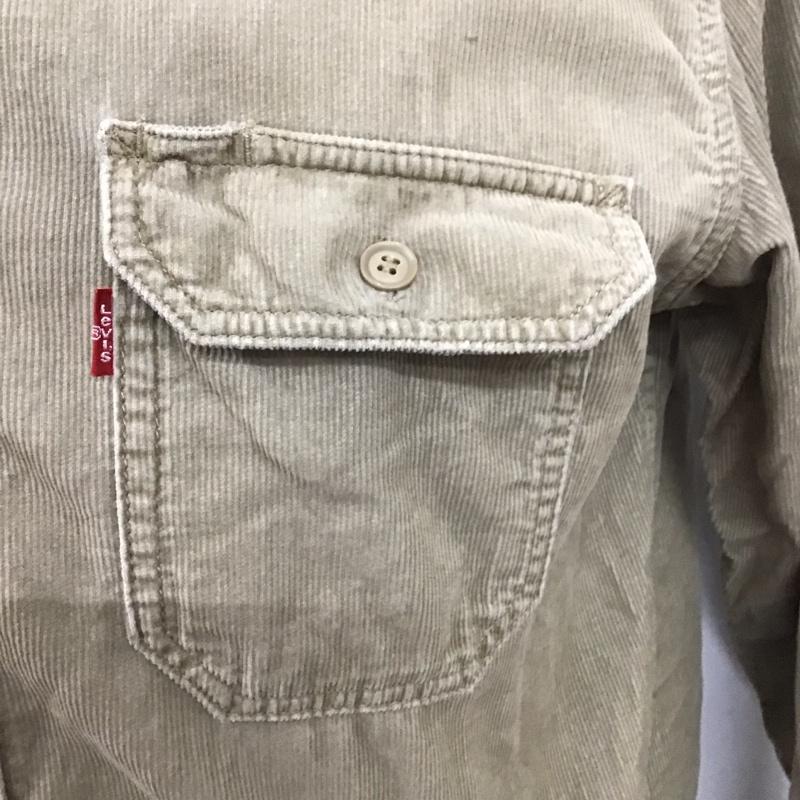 リーバイスレッドタブ Levi s RED TAB シャツ、ブラウス 長袖 長袖シャツ コーデュロイシャツ カジュアルシャツ M 無地 ベージュ / ベージュ /  メンズ USED 古着 中古 10125005
