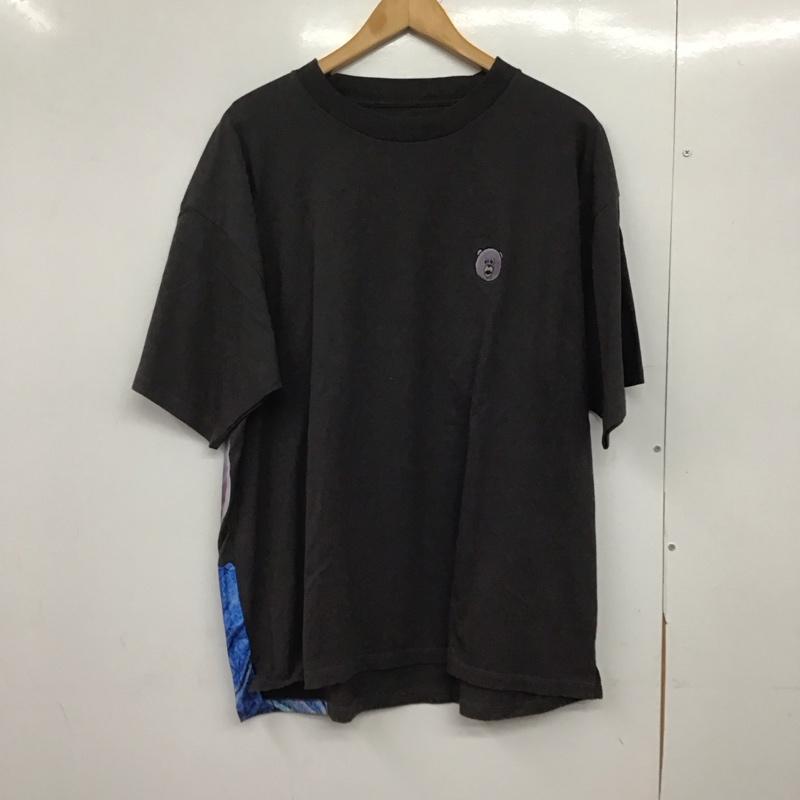 グラニフ graniph Tシャツ 半袖 半袖カットソー プリントTシャツ クルーネックカットソー XL キャラクター ダークグレー / ダークグレー /  メンズ USED 古着 中古 10145972