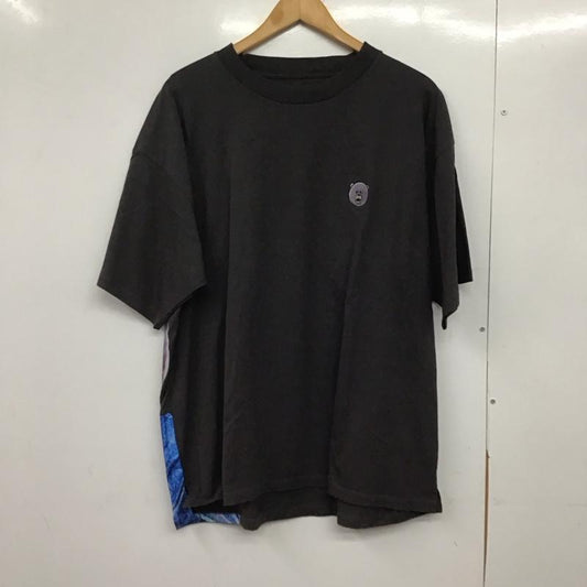 グラニフ graniph Tシャツ 半袖 半袖カットソー プリントTシャツ クルーネックカットソー XL キャラクター ダークグレー / ダークグレー /  メンズ USED 古着 中古 10145972