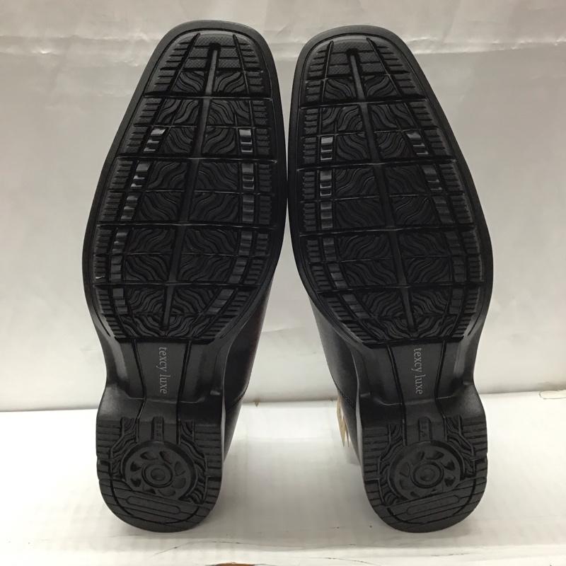 アシックス ASICS 革靴 革靴 TU-7030S texcy luxe ストレートチップ 箱有 25.5cm 25.5cm 無地 黒 / ブラック /  メンズ USED 古着 中古 10111751