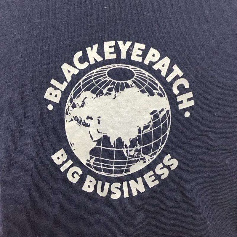 ブラックアイパッチ Black eye patch Tシャツ 半袖 半袖カットソー プリントTシャツ クルーネックカットソー M プリント 紺 / ネイビー /  メンズ USED 古着 中古 10127420