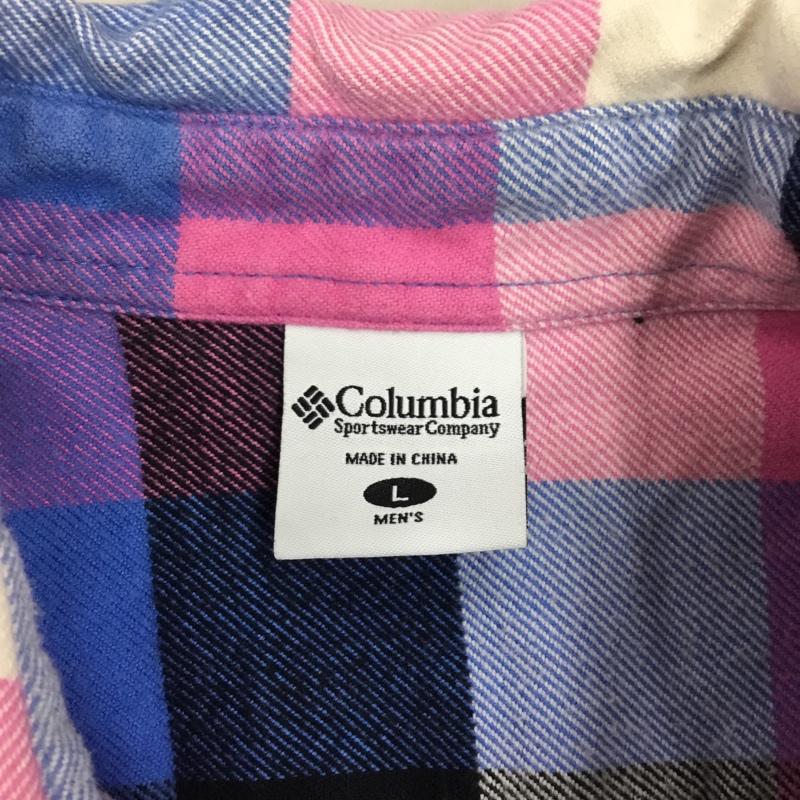 コロンビア Columbia シャツ、ブラウス 長袖 210pm7705 長袖シャツ カラーシャツ ポケットシャツ 長袖カットソー チェックシャツ L チェック マルチカラー / マルチカラー /  メンズ USED 古着 中古 10121470