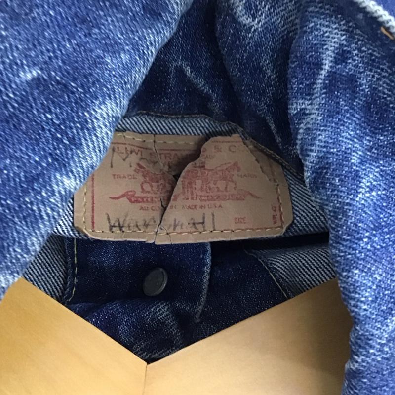 リーバイス Levi s ジャケット、上着 ジャケット、ブレザー 60年代 70年代 4th 70505 BIG-E 不均等V デニムジャケット ジージャン 無地 インディゴ / インディゴ /  ボーイズ USED 古着 中古 10111239