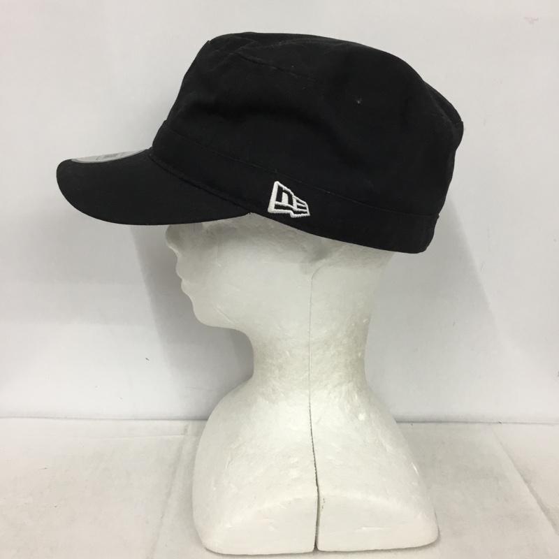 ステューシー STUSSY 帽子 キャップ NEW ERA コットン ワークキャップ ロゴ、文字 黒 / ブラック /  メンズ USED 古着 中古 10148444